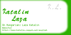 katalin laza business card